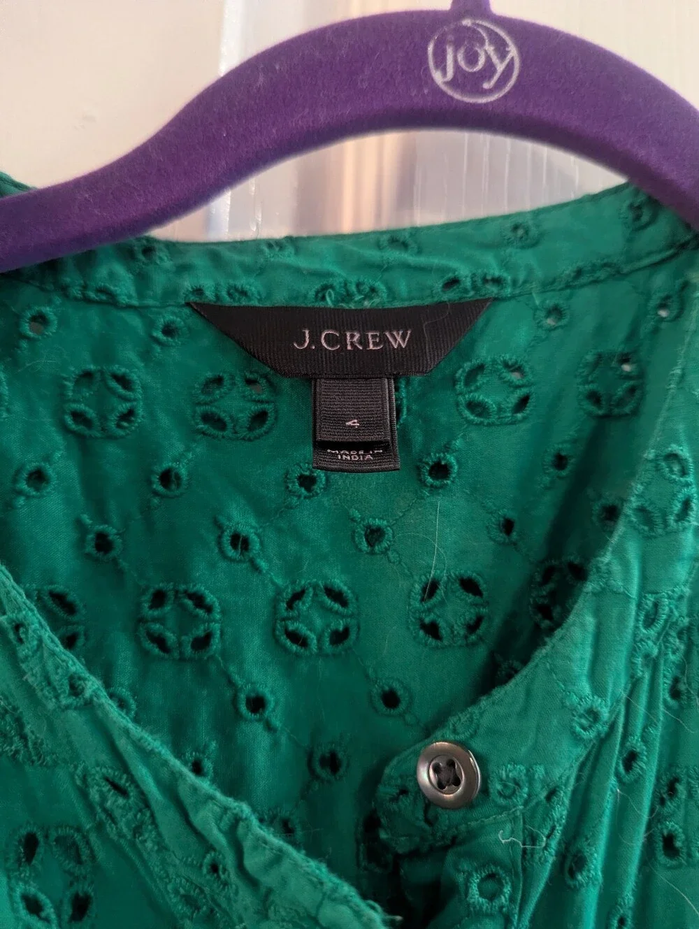 J.Crew Eyelet Shirt Dress - Picture 4 of 9